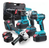 Maleta Multi Ferramentas 4 em 1 Com 2 Bateria Bivolt