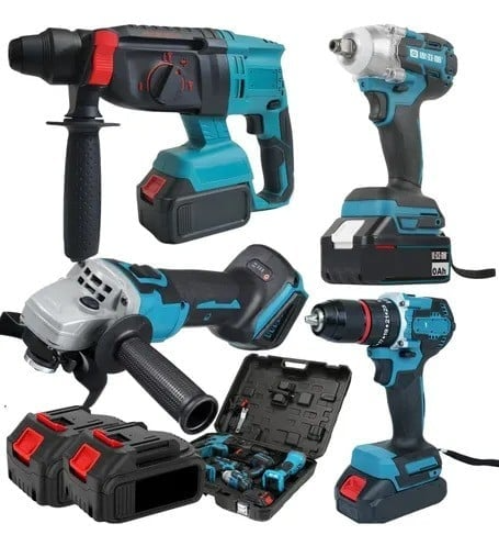 Maleta Multi Ferramentas 4 em 1 Com 2 Bateria Bivolt